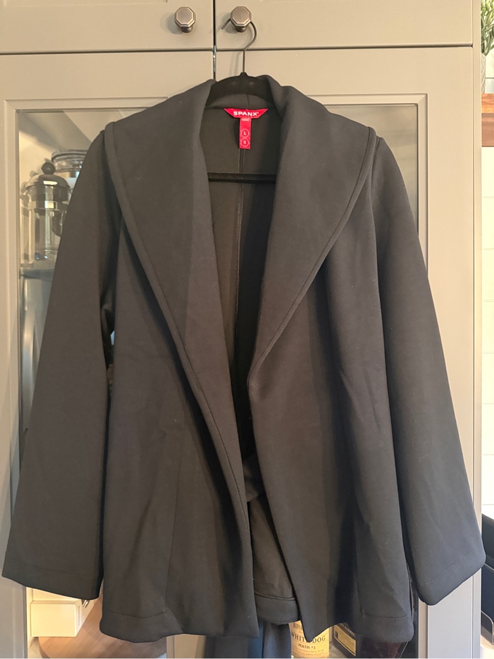 SPANX Air Essentials Women’s Black Open-Front Jacket / Cardigan with tie